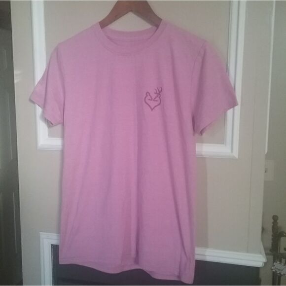 BROWNING Pink Hunting Tee Shirt Women's Size Medium - Picture 3 of 9